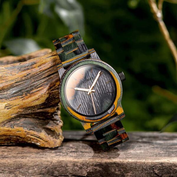 reloj verde estilo crazy wood marca watch more cl sico 154735 290197 2