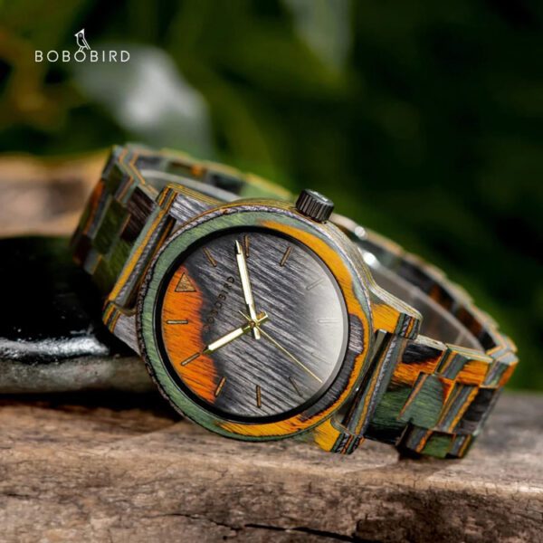 reloj verde estilo crazy wood marca watch more cl sico 154735 290197 3