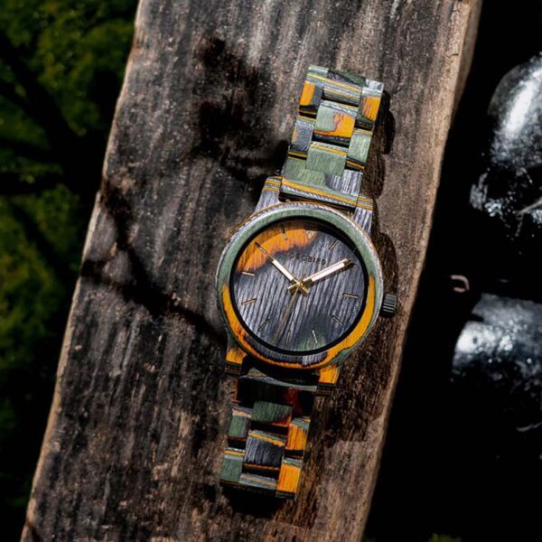 reloj verde estilo crazy wood marca watch more cl sico 154735 290197 4