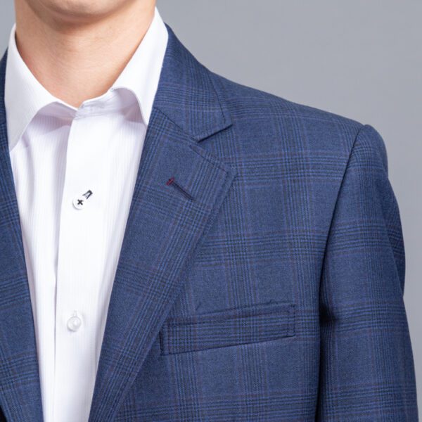 saco azul diseno de lineas marca bcasual cl sico 153083 AZUL 2