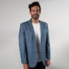 saco azul estructura labrada marca bcasual cl sico 150423 AZUL 1