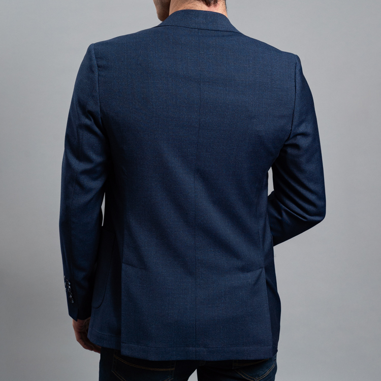 saco azul estructura labrada marca business casual slim 144481 345598 4