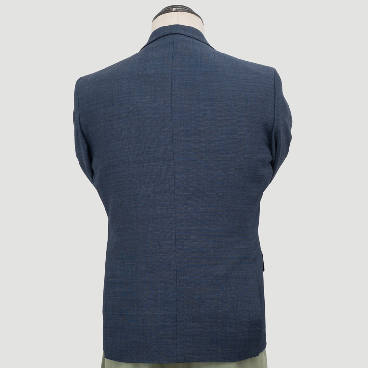 saco azul estructura labrada marca business casual slim 162098 AZUL 4