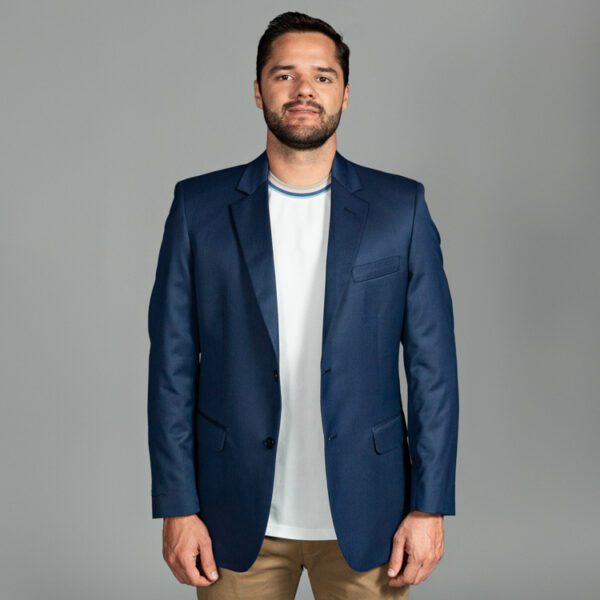 saco azul estructura labrada marca smart cl sico 156397 AZUL 1