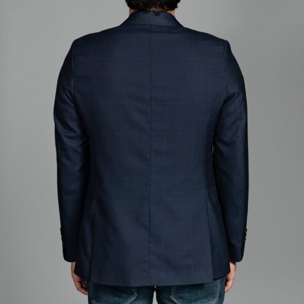 saco azul estructura labrada marca smart slim 156387 AZUL 3