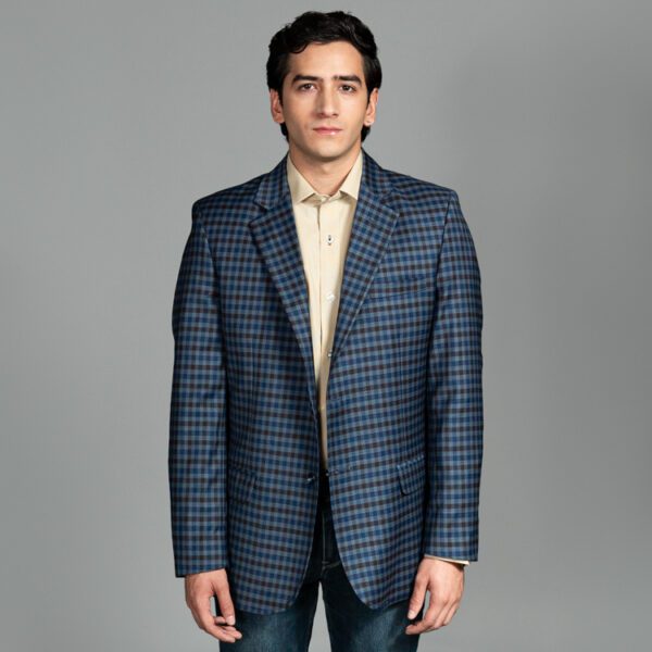saco azul estructura plana marca bcasual cl sico 155287 AZUL 1