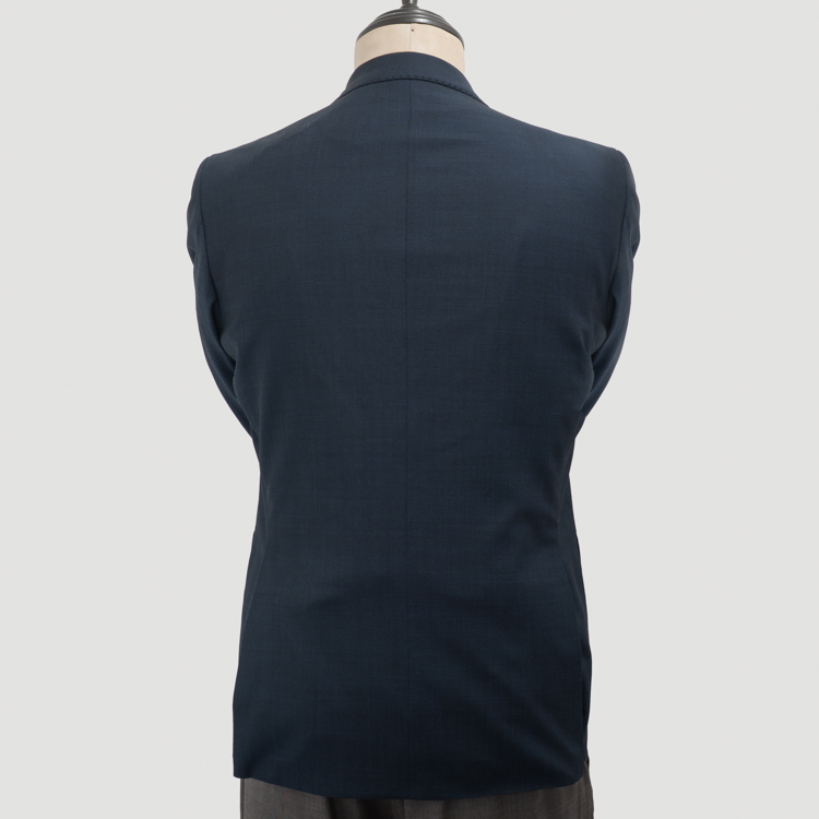 saco azul estructura plana marca business casual slim 162952 AZUL 4