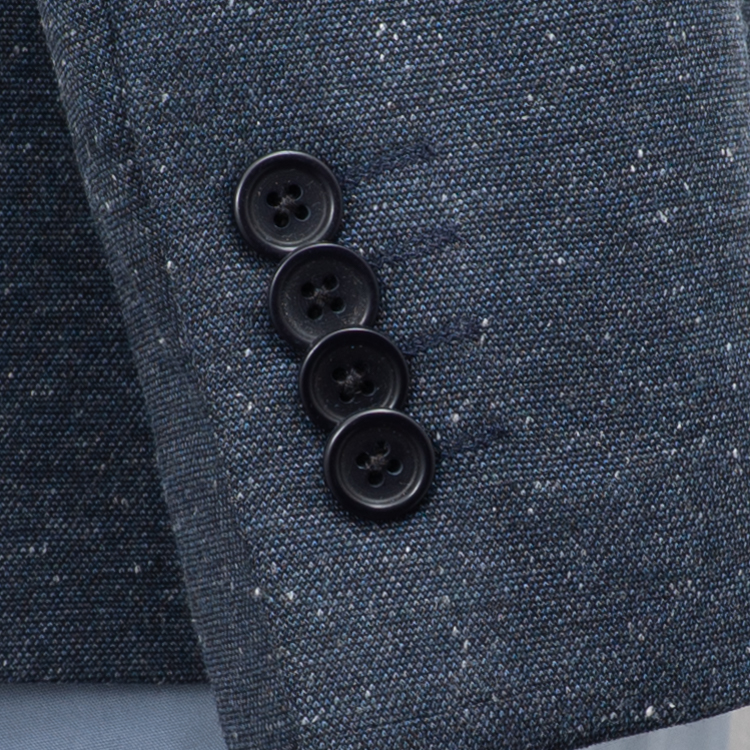 saco azul marino estructura labrada marca business casual slim 162088 AZUL MA 3