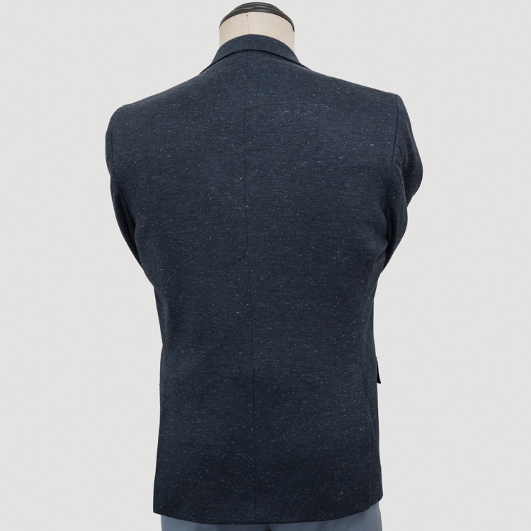 saco azul marino estructura labrada marca business casual slim 162088 AZUL MA 4