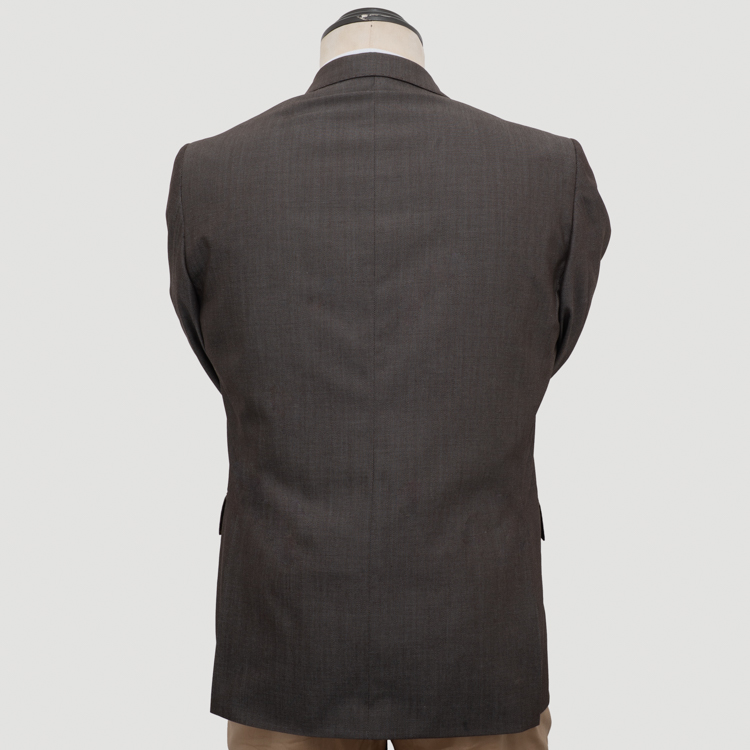 saco cafe estructura labrada marca business casual slim 162108 CAFE 4