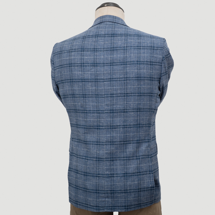 saco celeste estructura labrada marca business casual slim 162083 CELESTE 4