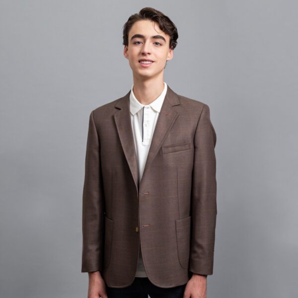 saco cocoa estructura labrada marca bcasual slim 153113 COCOA 1