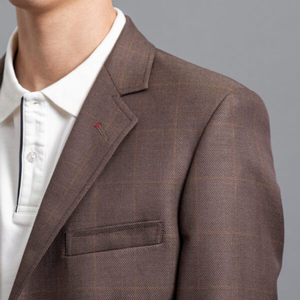 saco cocoa estructura labrada marca bcasual slim 153113 COCOA 2