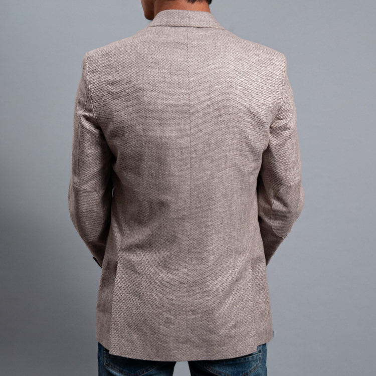 saco cocoa estructura labrada marca business casual clasico 161533 COCOA 4