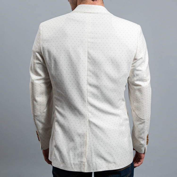 saco crema estructura labrada marca business casual slim 160224 CREMA 4