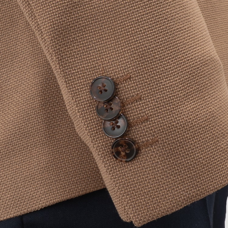 saco crema estructura labrada marca business casual slim 162962 CREMA 3