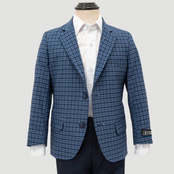saco de nino azul estructura labrada marca bcasual cl sico 150715 AZUL 1