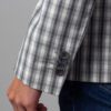 saco gris estructura cuadros marca business casual slim 141526 BEIGE 4
