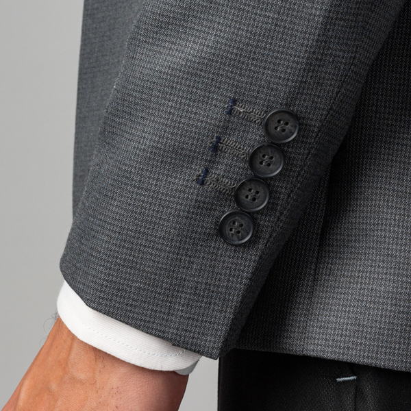 saco gris estructura labrada marca bcasual slim 142545 GRIS 2