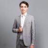 saco gris estructura labrada marca bcasual slim 153118 GRIS 1