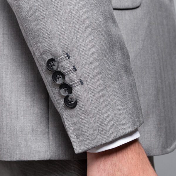 saco gris estructura labrada marca bcasual slim 153118 GRIS 3