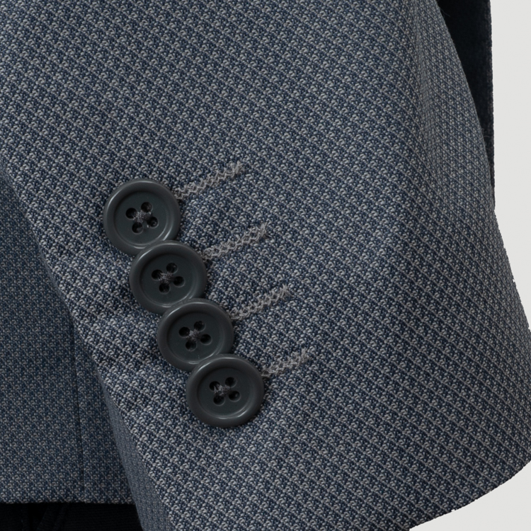 saco gris estructura labrada marca bcasual slim 154859 GRIS 4