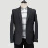 saco gris estructura labrada marca business casual slim 148826 GRIS 1
