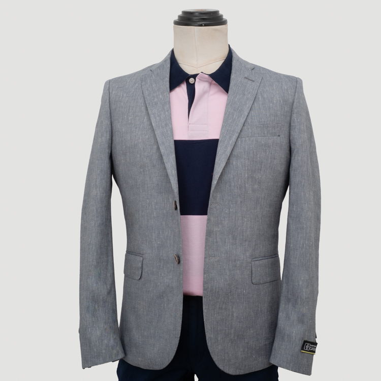 saco gris estructura labrada marca business casual slim 162093 GRIS 1