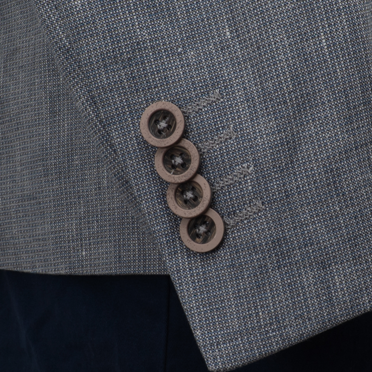 saco gris estructura labrada marca business casual slim 162093 GRIS 3