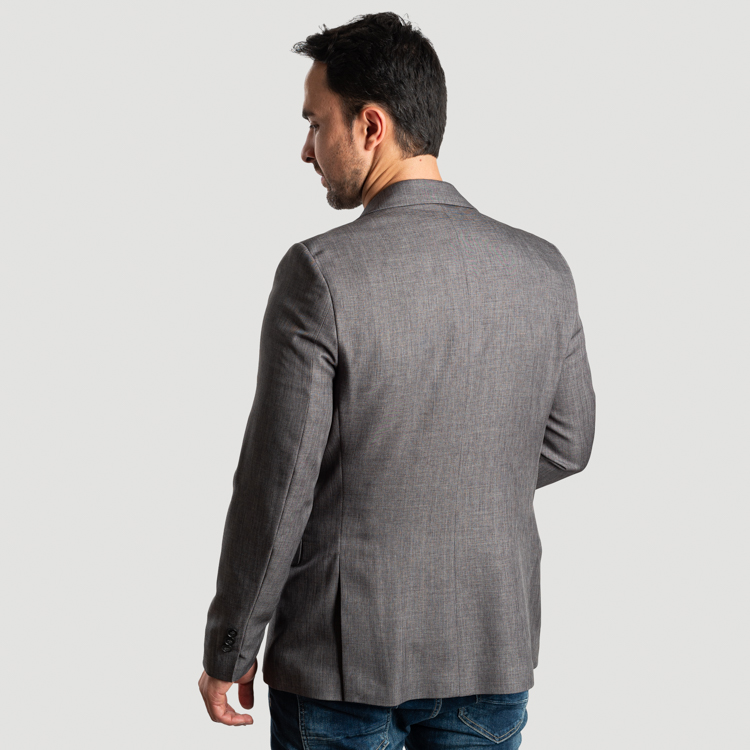 saco gris estructura labrada marca smart slim 138893 GRIS 3