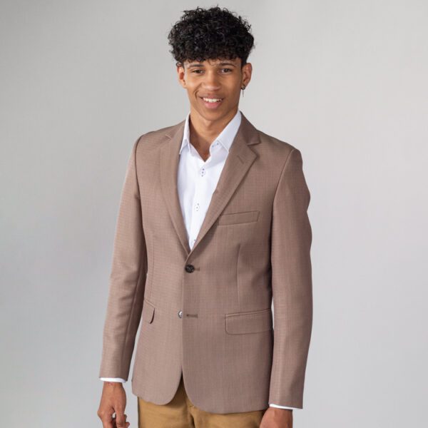 saco khaki estructura labrada cuadros marca smart slim 144651 KHAKI 1