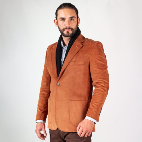 saco khaki estructura lisa marca business casual cl sico 144449 KHAKI 1