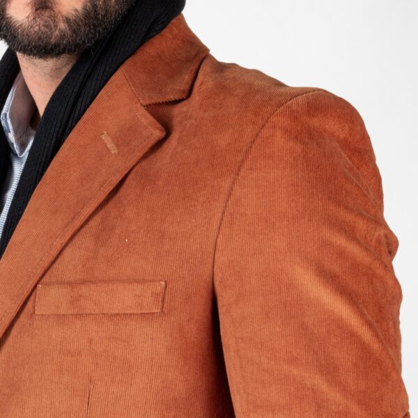 saco khaki estructura lisa marca business casual cl sico 144449 KHAKI 2