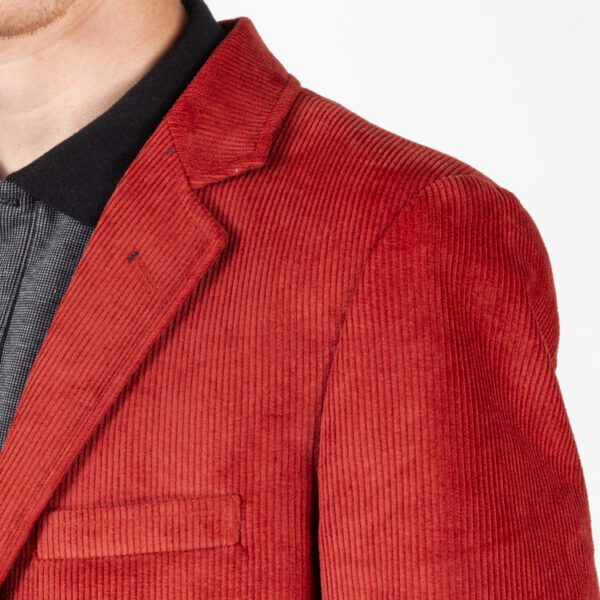 saco ladrillo estructura lisa marca business casual slim 144466 LADRILLO 2