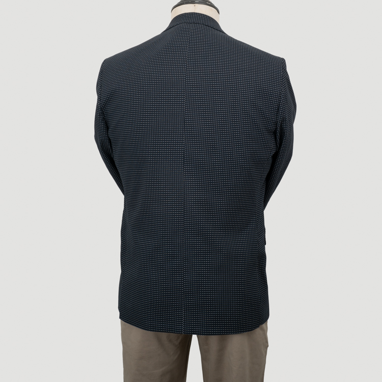 saco negro diseno de puntitos marca bcasual slim 154854 NEGRO 3