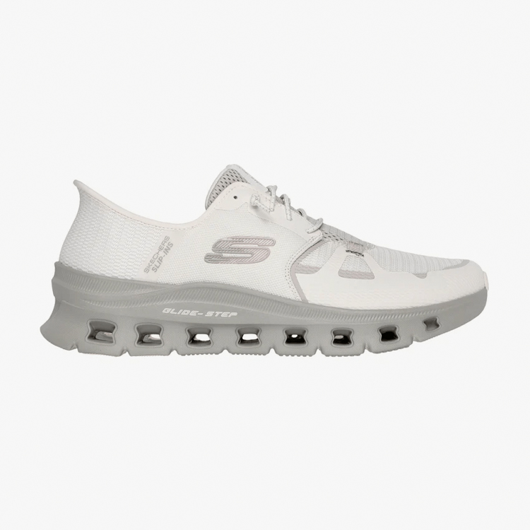 sneakers gris estilo 232930nat marca skechers cl sico 165588 GRIS 1
