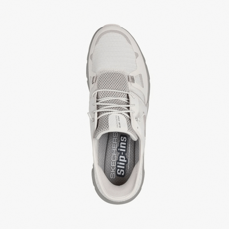 sneakers gris estilo 232930nat marca skechers cl sico 165588 GRIS 2