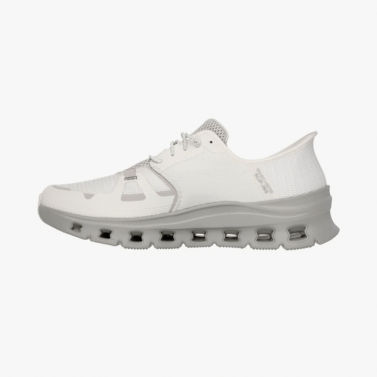 sneakers gris estilo 232930nat marca skechers cl sico 165588 GRIS 3
