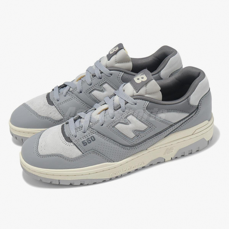 sneakers gris estilo bb550tmc d marca new balance cl sico 166719 GRIS 2
