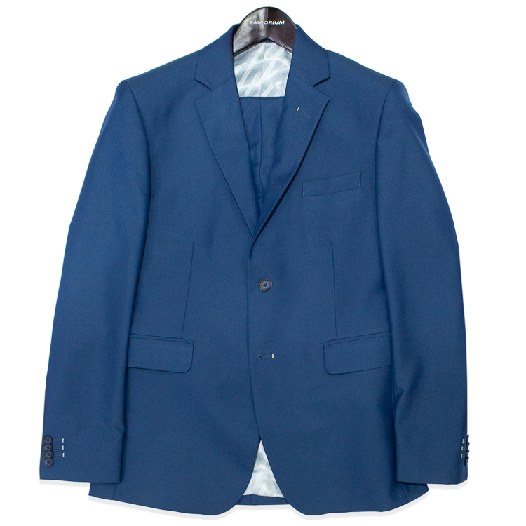 traje azul con diseno detalle labrado marca emporium slim 122709 196182 1