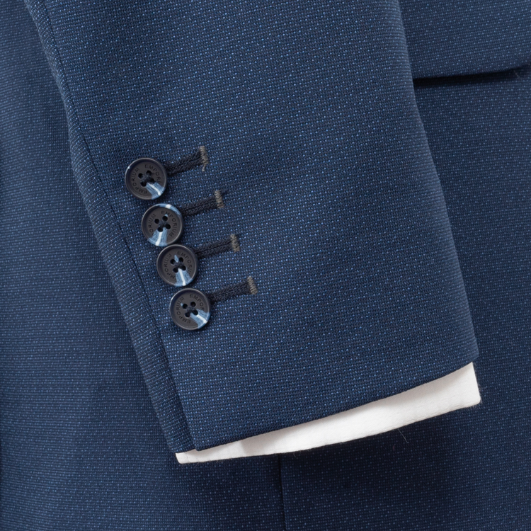 traje azul estructura labrada de puntos marca colletti cl sico 148894 AZUL 3