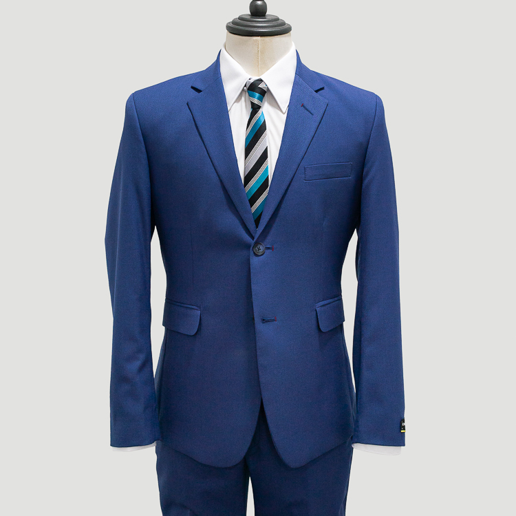 traje azul estructura labrada liso marca emporium cl sico 129311 380103