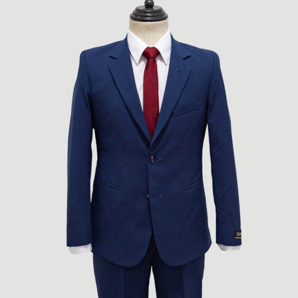 traje azul estructura labrada marca colletti slim 147093 AZUL 1