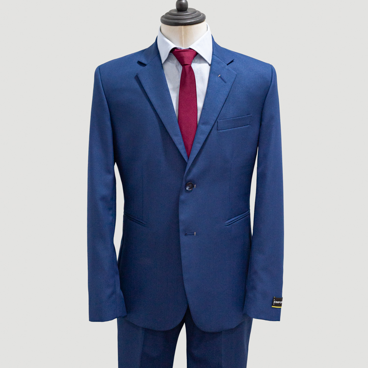 traje azul estructura labrada marca emporim slim 142621 380093