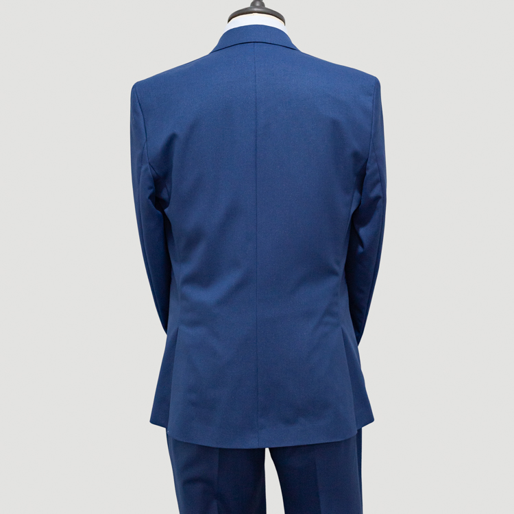 traje azul estructura labrada marca emporim slim 142621 AZUL