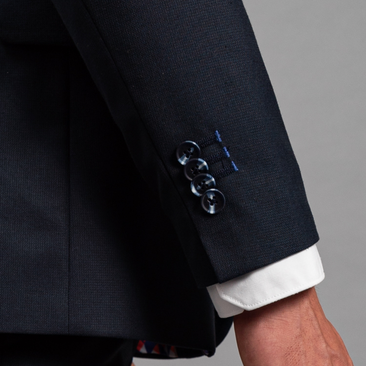 traje azul estructura labrada marca emporium slim 160079 AZUL 3