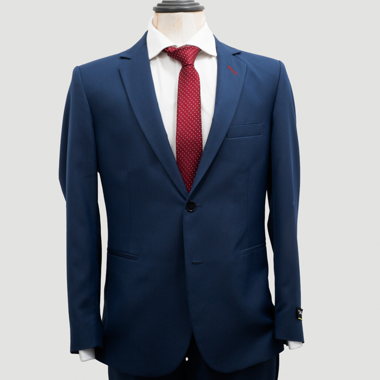 traje azul estructura labrada marca smart slim 154692 343088 1