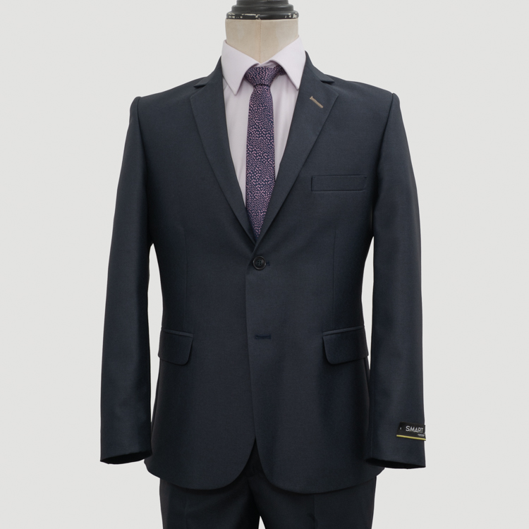 traje azul estructura plana marca smart slim 161333 379381