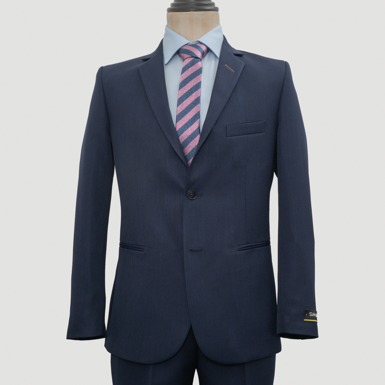 traje azul estructura plana marca smart slim 161342 379380