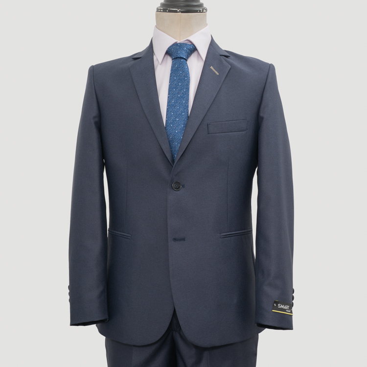 traje azul estructura plana marca smart slim 161351 379379